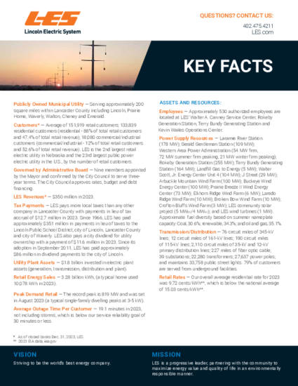 LES key facts